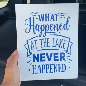 “What Happened At The Lake Never Happened” Art (Medium Canvas)
